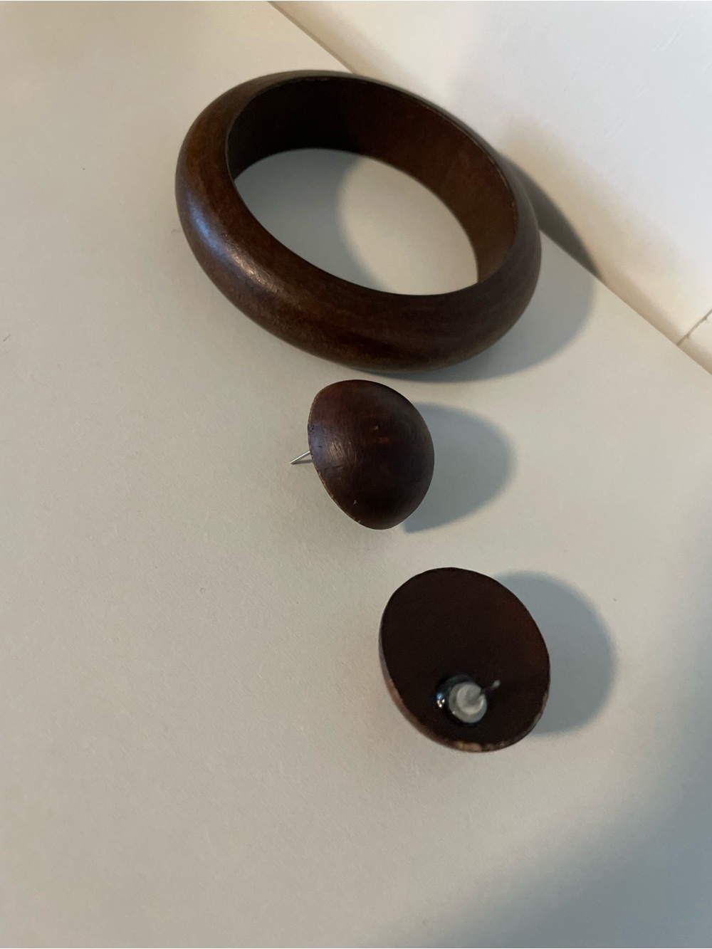 Wooden jewelry set